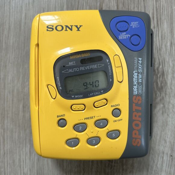 Sony Sports Walkman Cassette Player AM FM Radio WM-SXF44 Vintage Tested Working - Picture 1 of 9